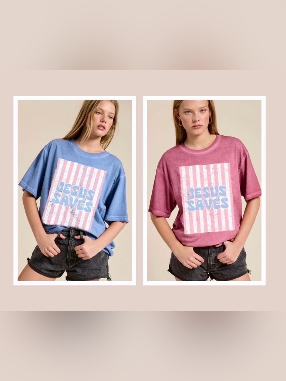Zutter Jesus saves shirt in red or blue small medium large new